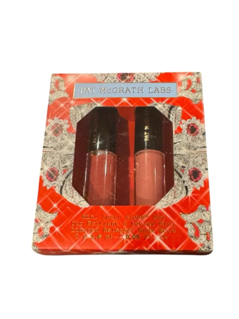 New Pat McGrath Labs Mini Lusta Gloss Duo Red, Pink